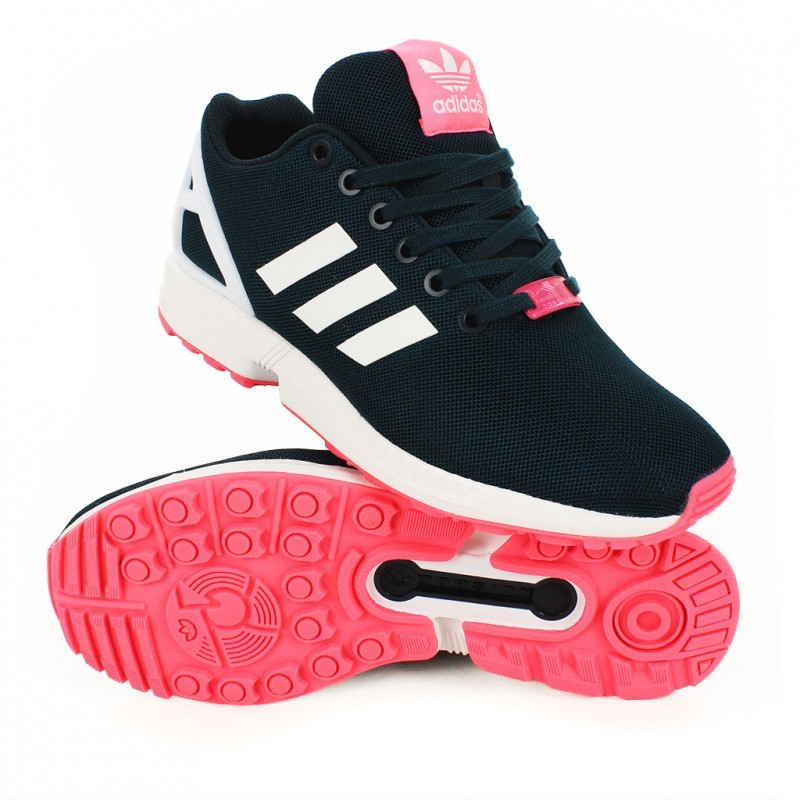 adidas zx flux blanche et rose